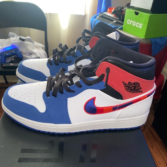 AIR JORDAN 1 MULTICOLORED SWOOSH main image 4